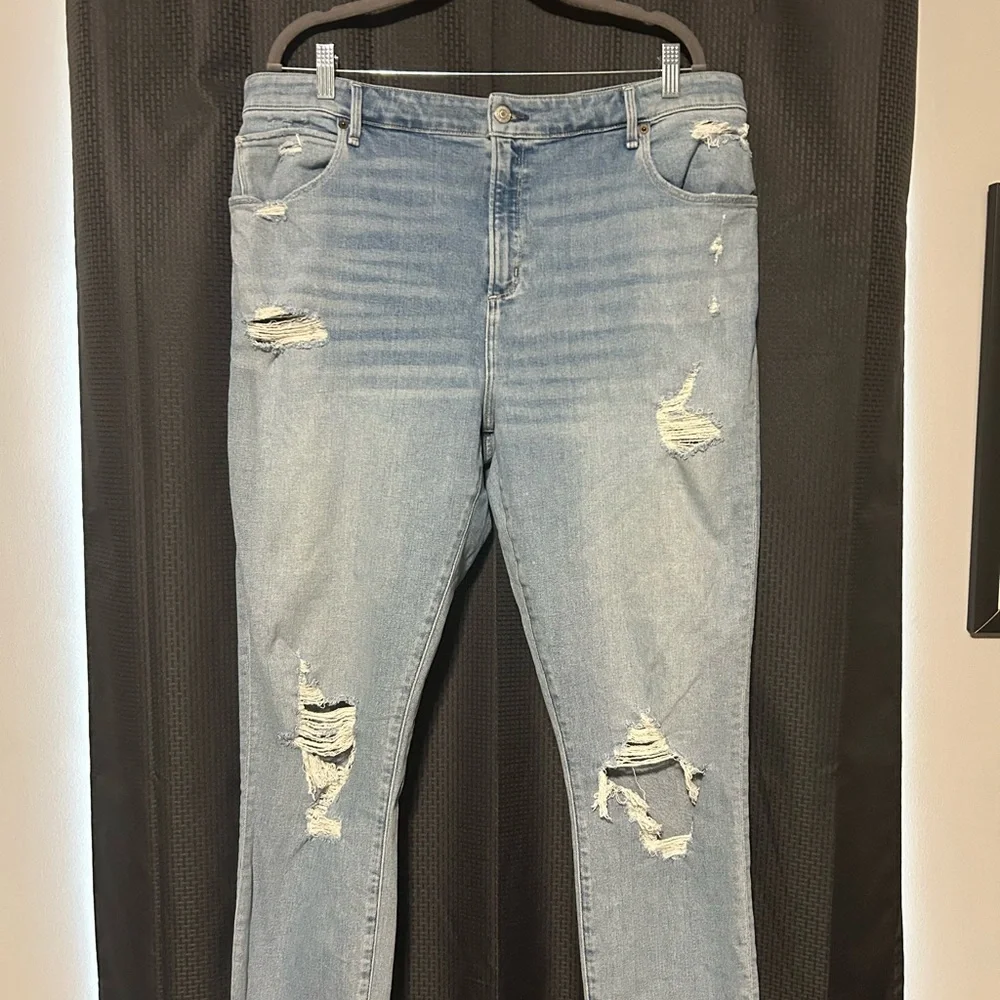 Abercrombie and Fitch Curve Love High Rise Super Skinny Ankle Jean Size 20 Long - Picture 2 of 6